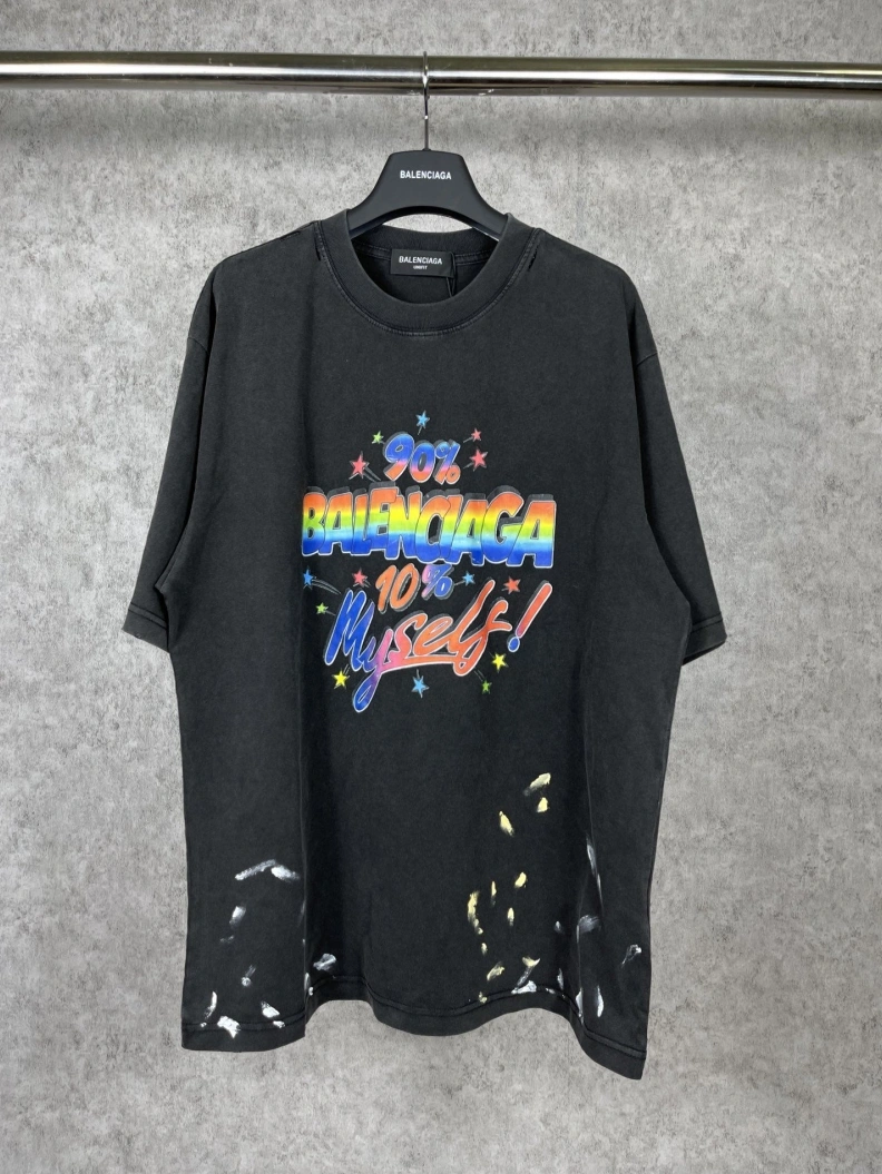 Vibrant Bxlxnciaga T-Shirts 90477