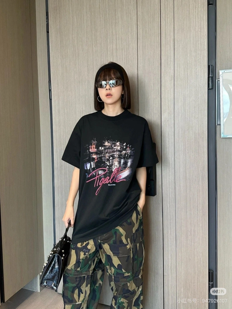 Vibrant Bxlxnciaga T-Shirts 91487