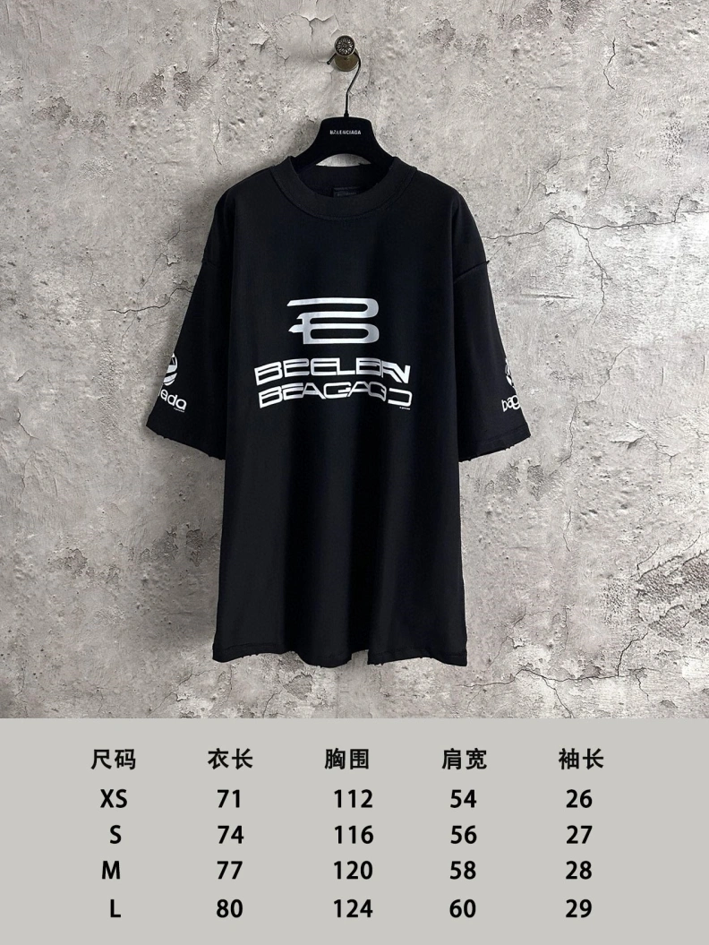 Bxlxnciaga T-Shirts Durable 90373