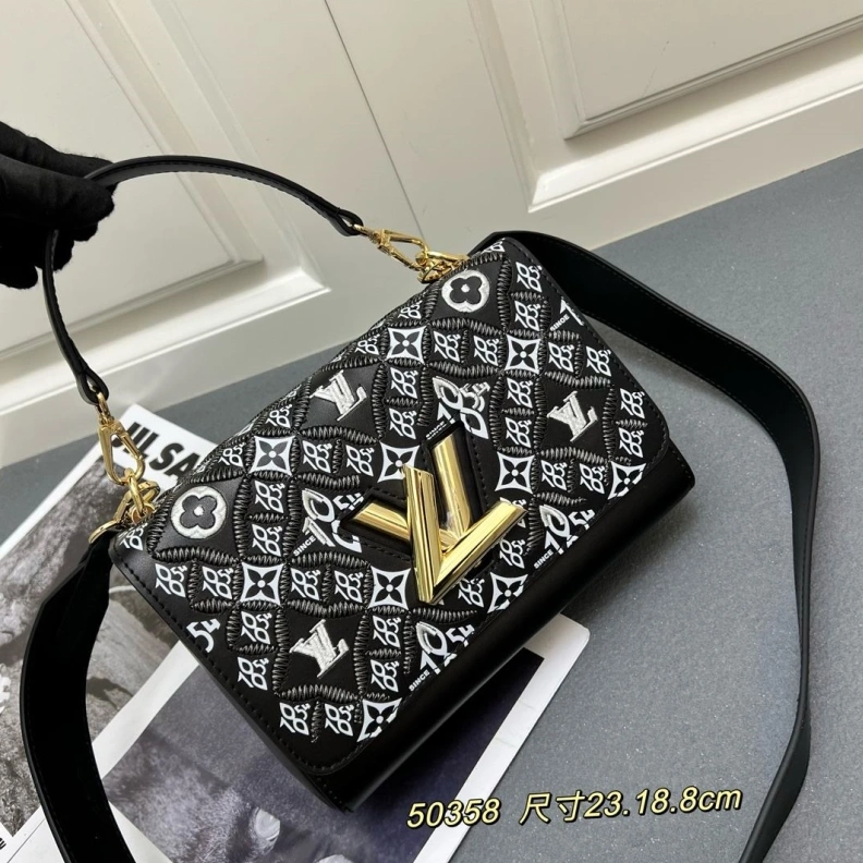 Elegant LX Twist Denim Bags 23545