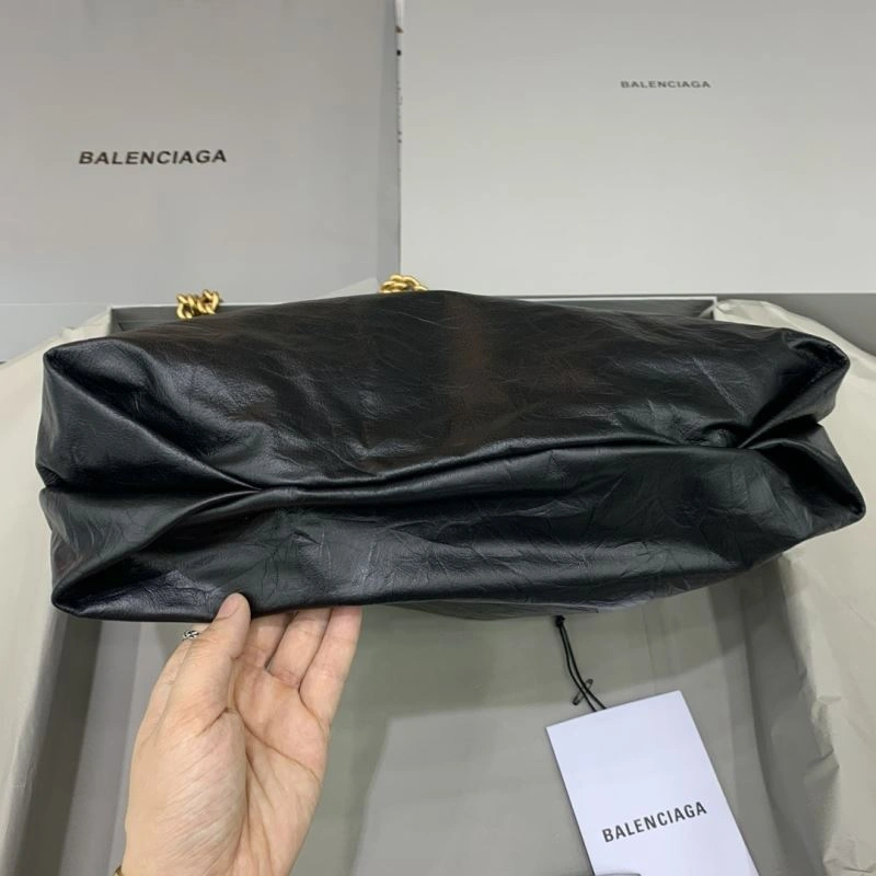 Comfortable Bxlxnciaga Crush Tote Bags 85839