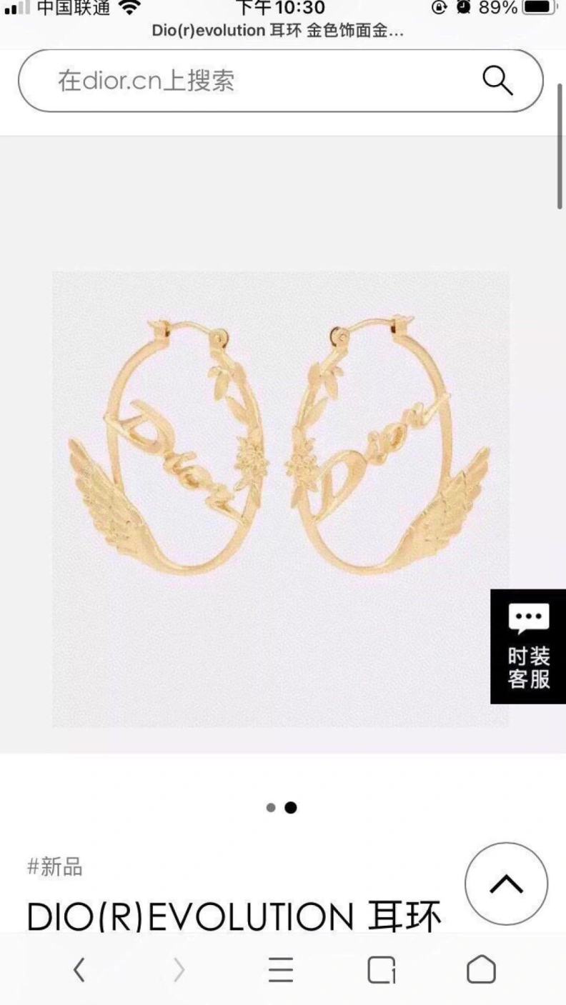 Christian Dxxr Earrings Refined 293913