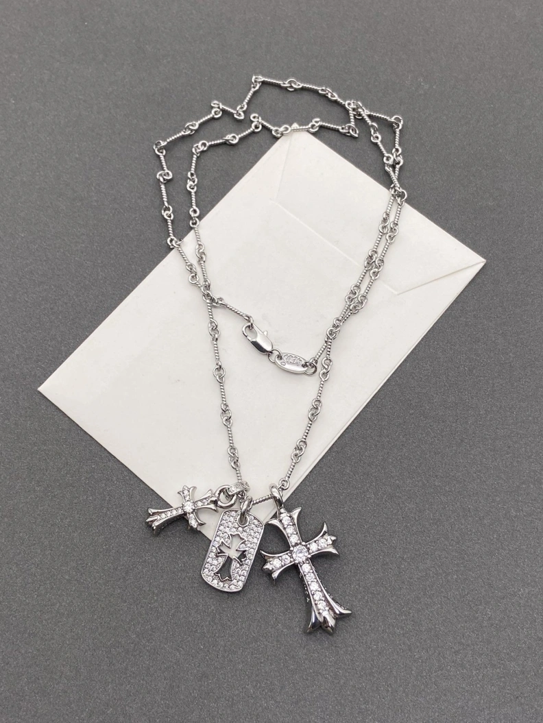Trendy Chrxmx Hxxrts Necklaces 296067