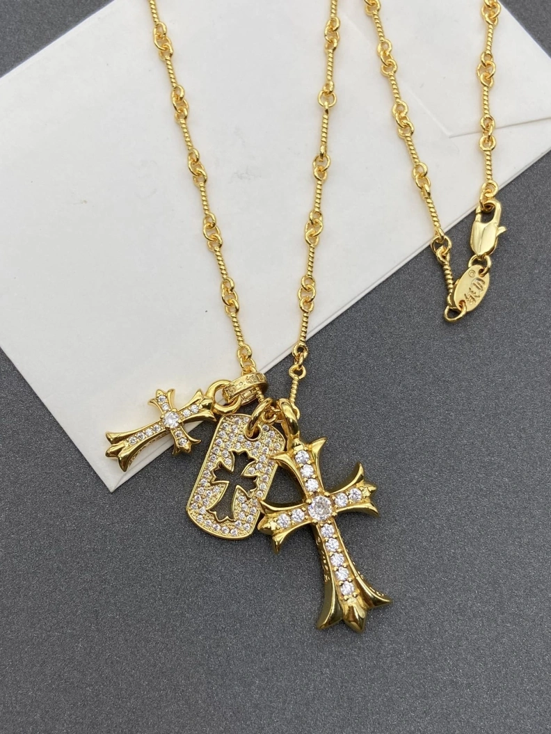 Trendy Chrxmx Hxxrts Necklaces 296067