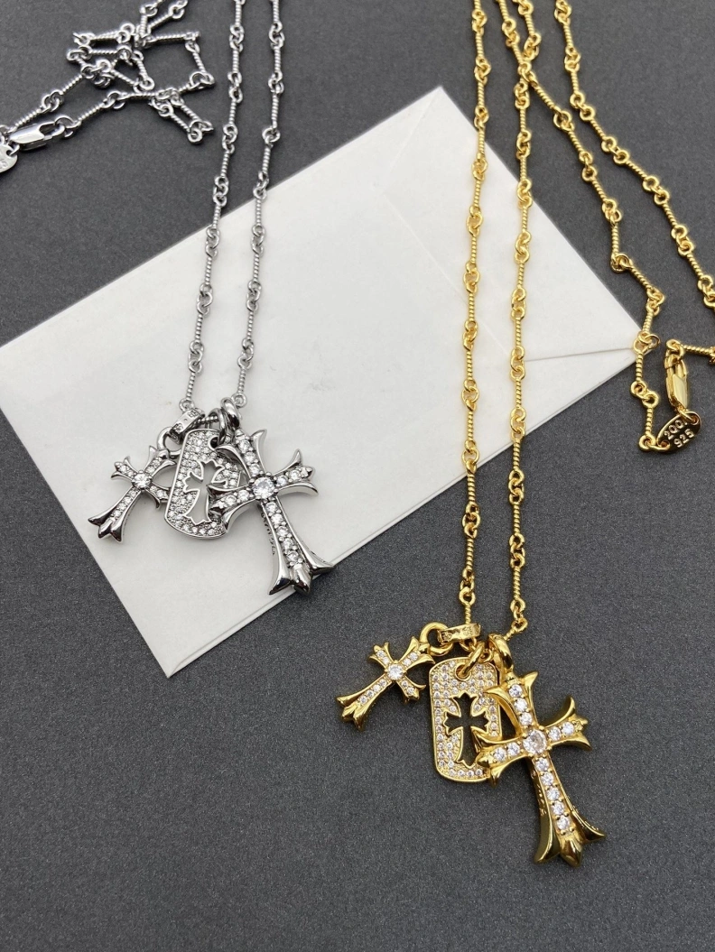 Trendy Chrxmx Hxxrts Necklaces 296067