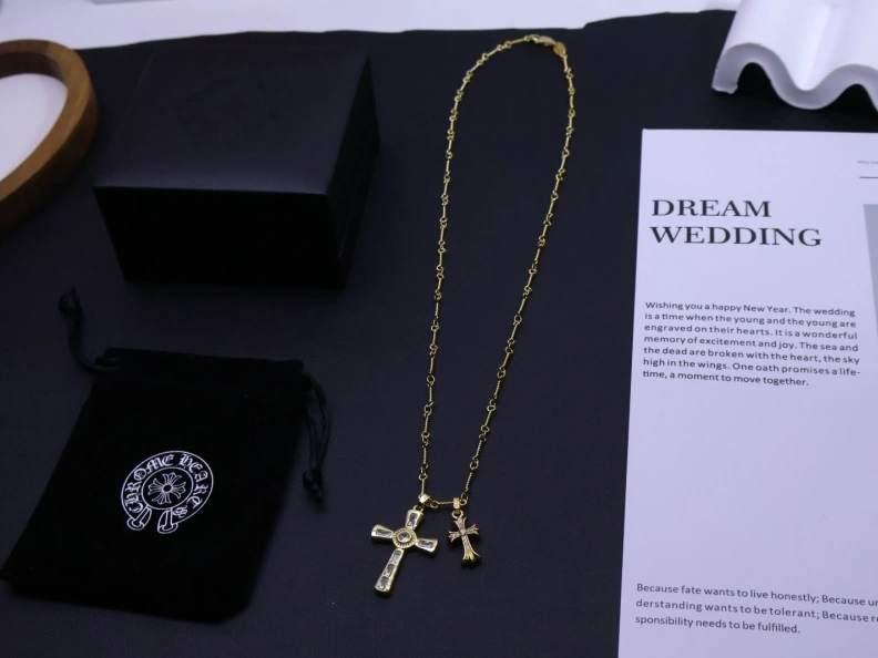 Trendy Chrxmx Hxxrts Necklaces 295882