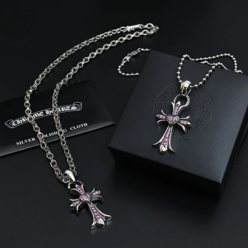 Comfortable Chrxmx Hxxrts Necklaces 296779
