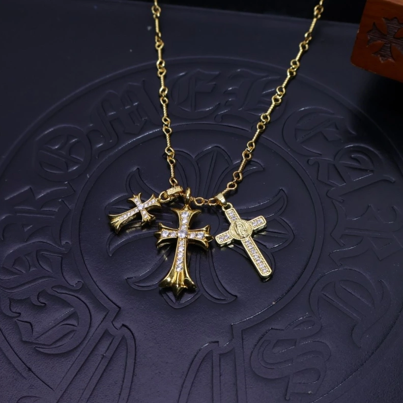 Lightweight Chrxmx Hxxrts Necklaces 296725