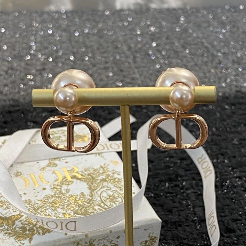 Fashionable Christian Dxxr Earrings 295286