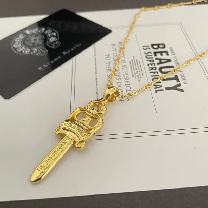 Comfortable Chrxmx Hxxrts Necklaces 300564