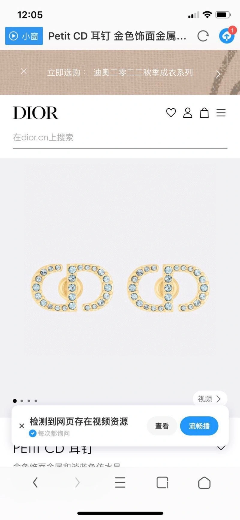Christian Dxxr Earrings Popular 295188