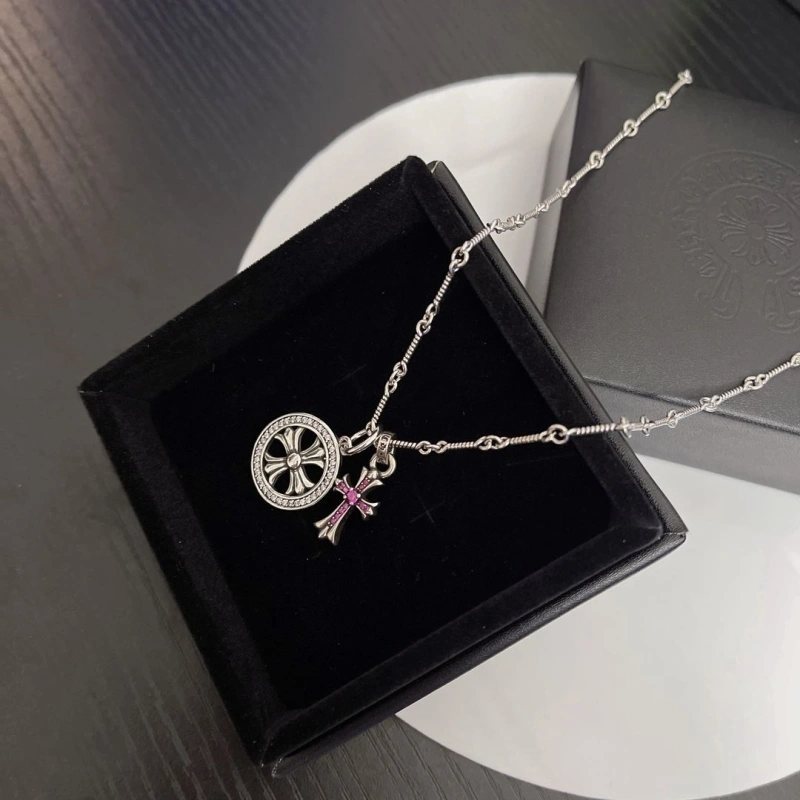 Comfortable Chrxmx Hxxrts Necklaces 299779
