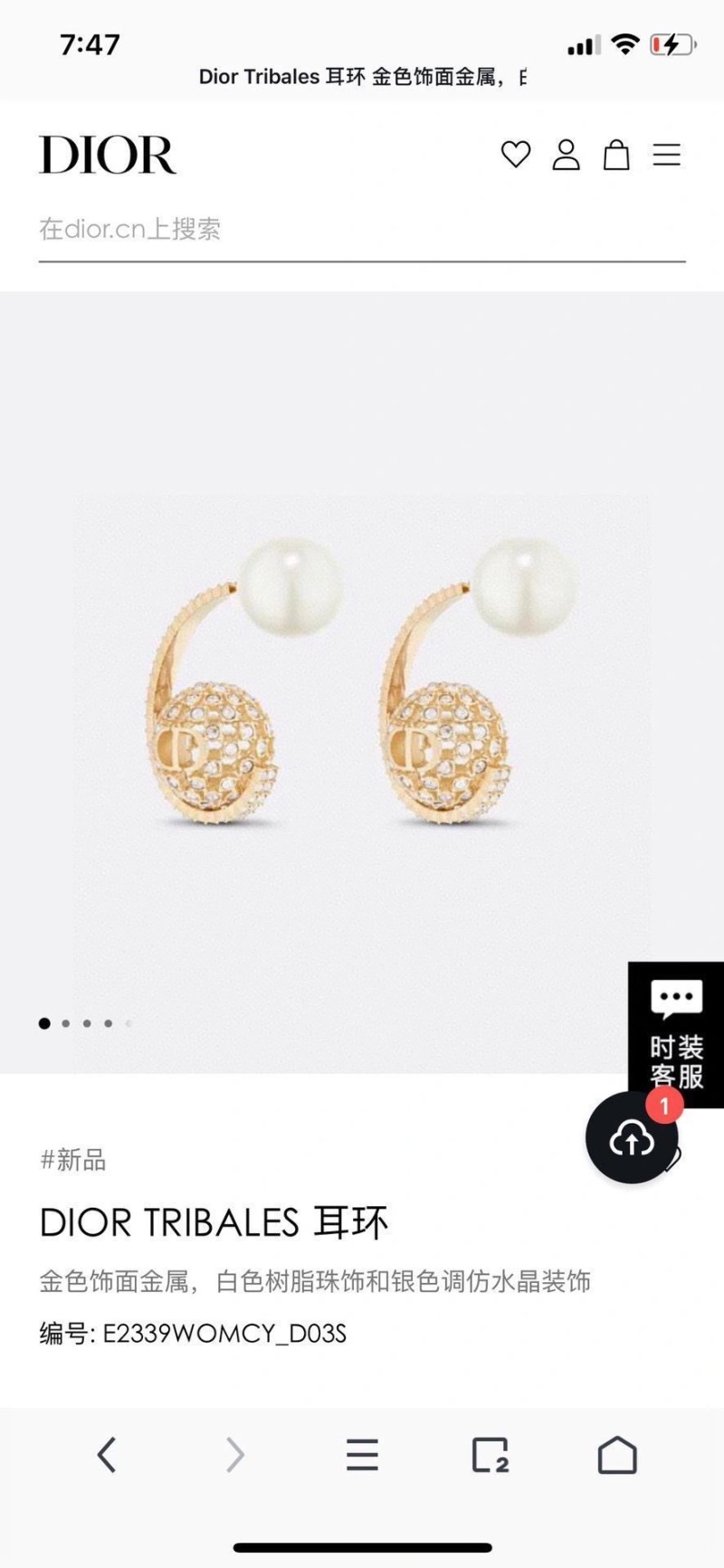 Christian Dxxr Earrings Vibrant 294917