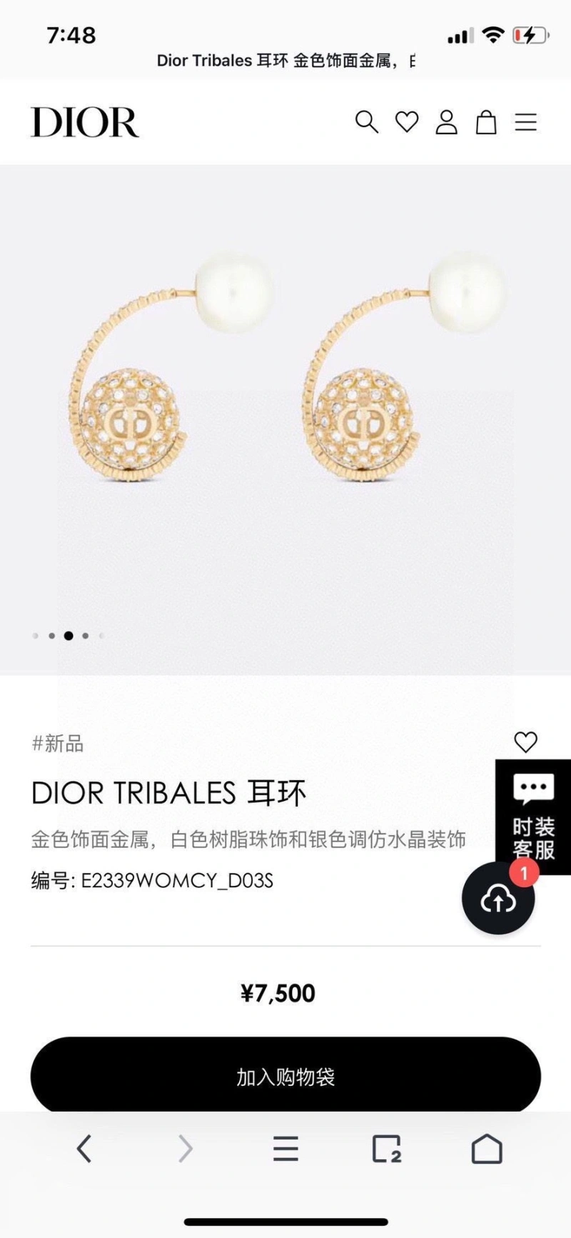 Christian Dxxr Earrings Vibrant 294917