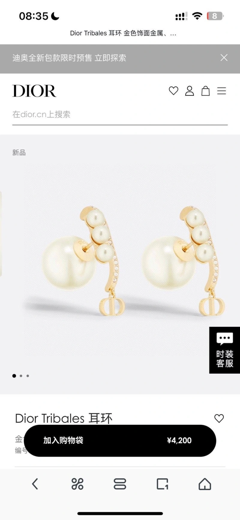Christian Dxxr Earrings Trendy 294913