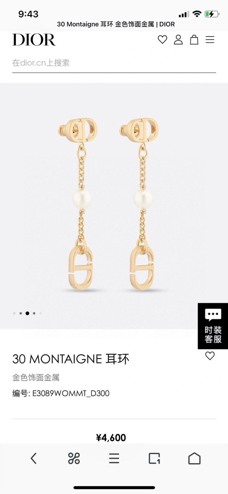 Christian Dxxr Earrings Affordable 294837