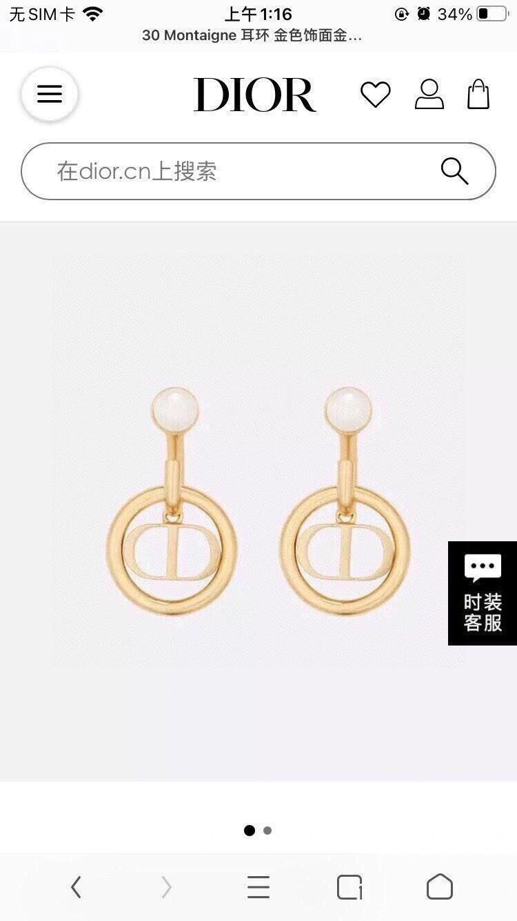 Christian Dxxr Earrings Classic 294819