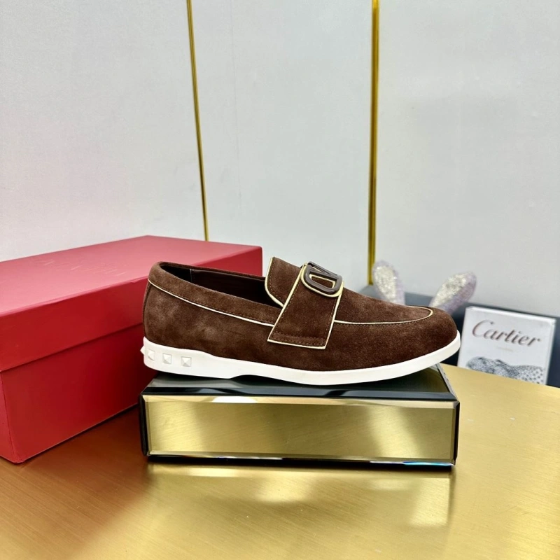 Trendy Vxlxntino Leather Shoes 231329