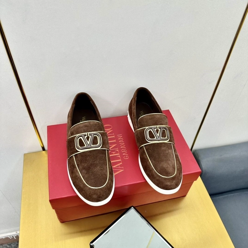 Trendy Vxlxntino Leather Shoes 231329