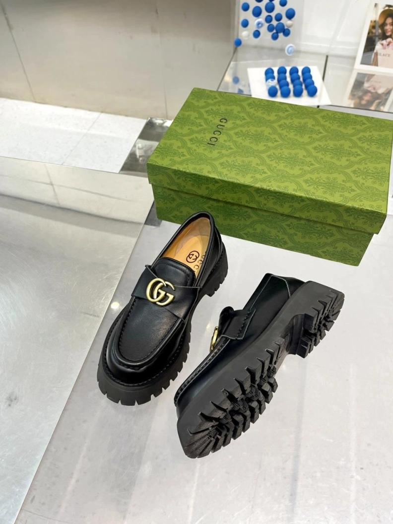 Gxccx Leather Shoes Bright 156269