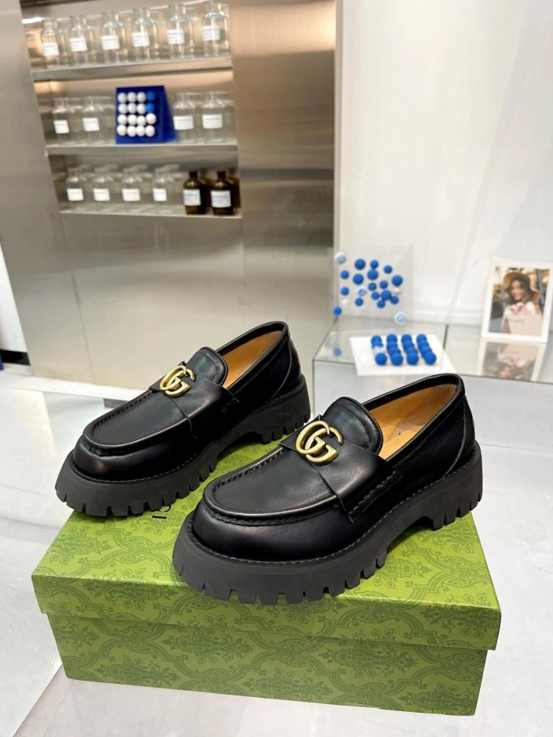 Gxccx Leather Shoes Bright 156269