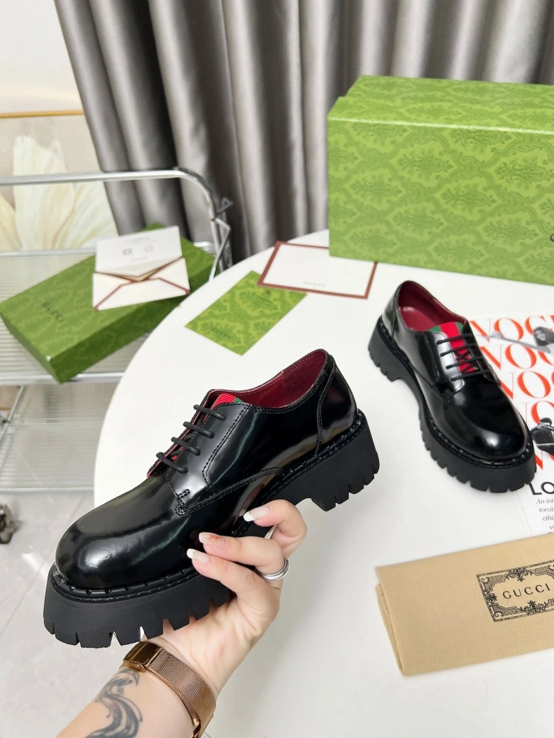 Gxccx Leather Shoes Fashionable 156274