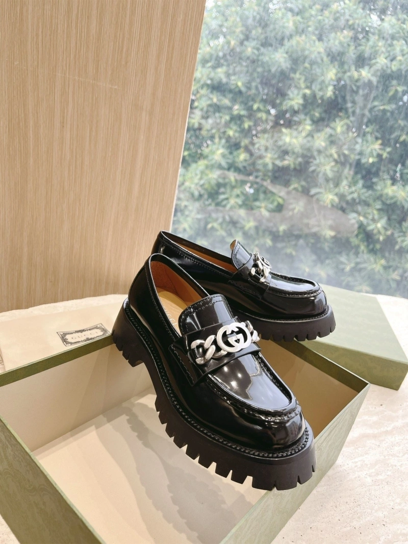 Trendsetting Gxccx Leather Shoes 161469