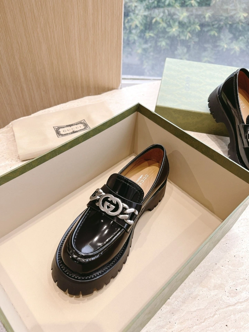 Trendsetting Gxccx Leather Shoes 161469