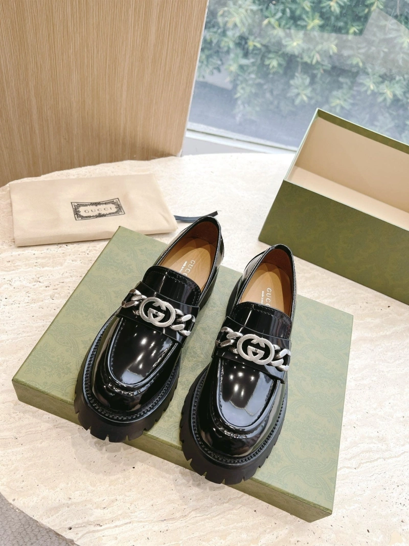 Trendsetting Gxccx Leather Shoes 161469