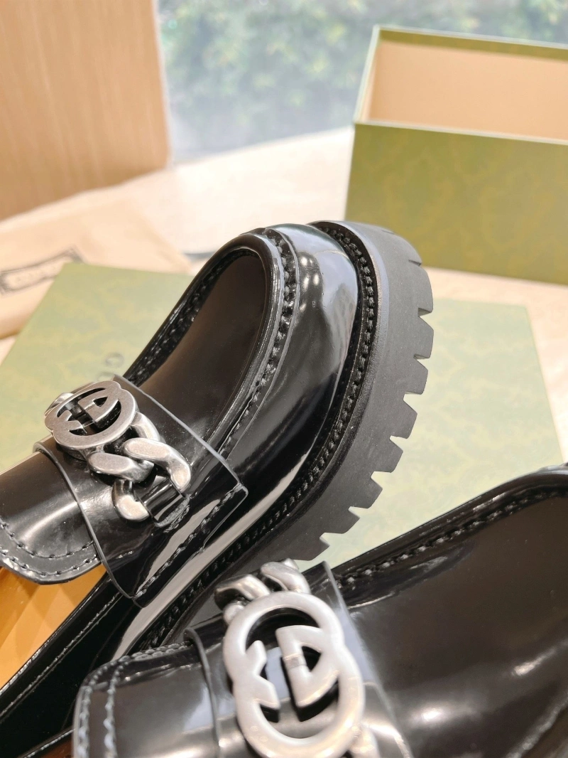 Trendsetting Gxccx Leather Shoes 161469