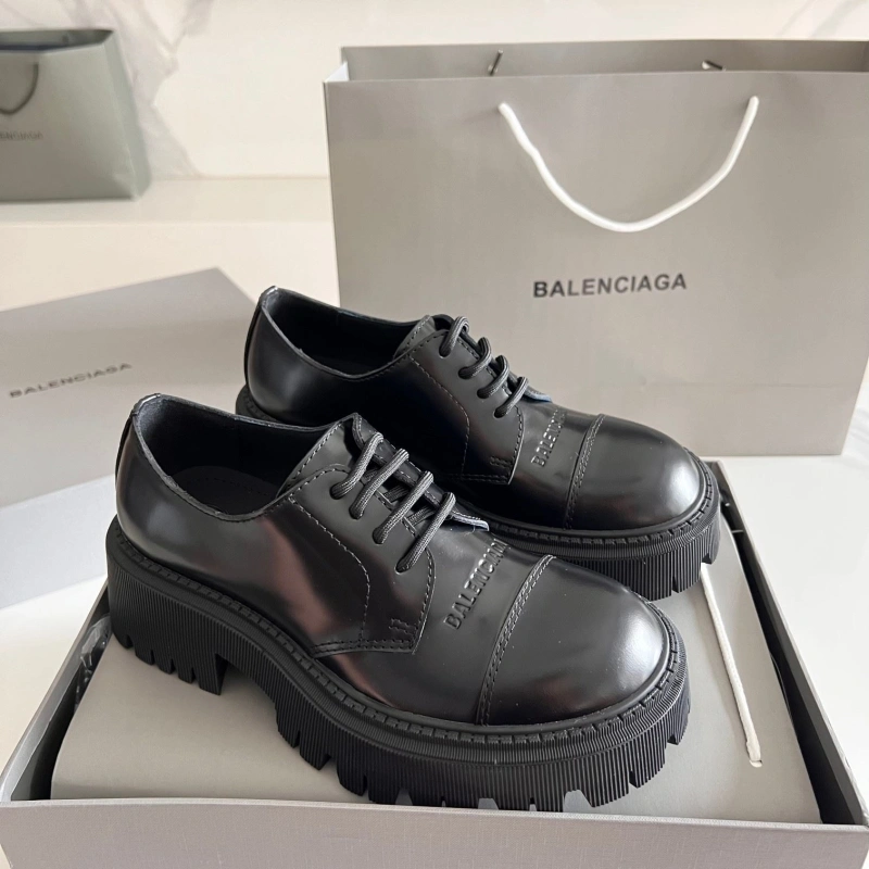 Sleek Bxlxnciaga Leather Shoes 109701