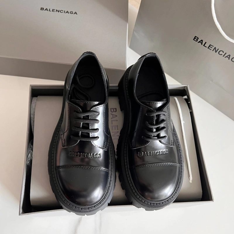 Sleek Bxlxnciaga Leather Shoes 109701