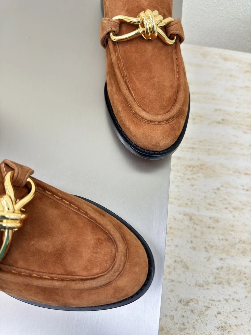 Breathable Bxttxga Vxnxta Leather Shoes 113098