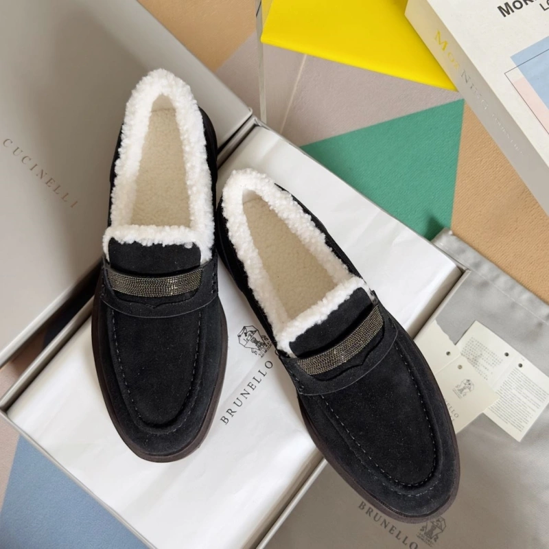 Modern Brxnxllo Cxcxnelli Leather Shoes 113900