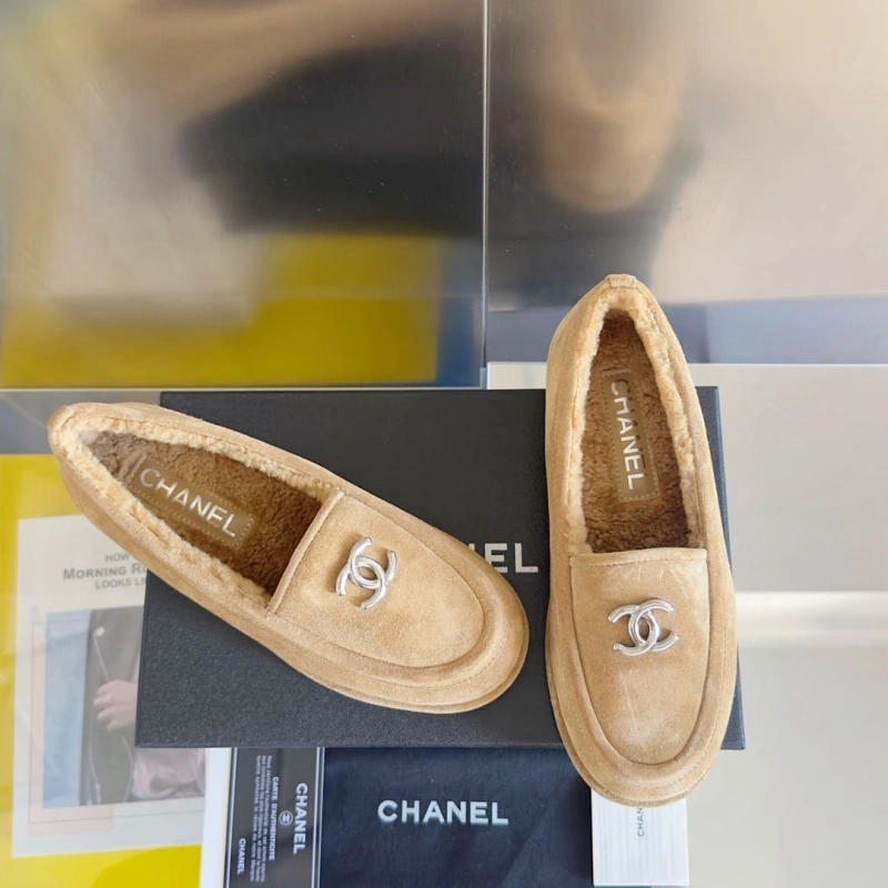 Elegant Chxnxl Leather Shoes 126275