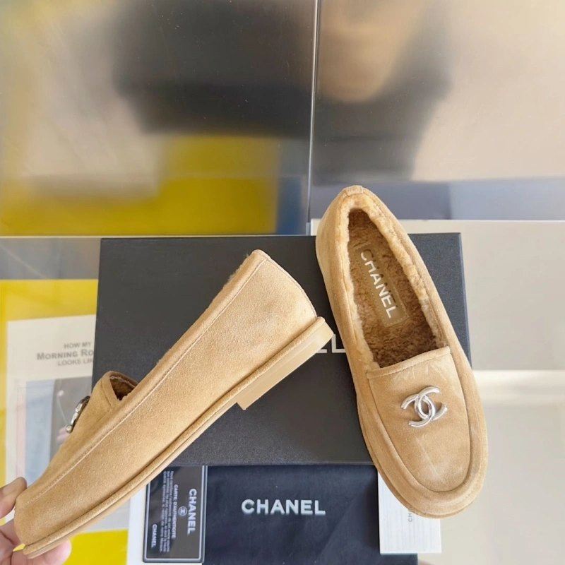 Elegant Chxnxl Leather Shoes 126275
