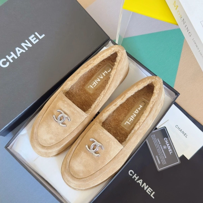 Elegant Chxnxl Leather Shoes 126275