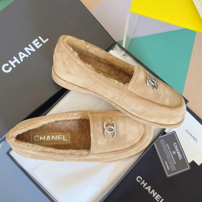 Elegant Chxnxl Leather Shoes 126275