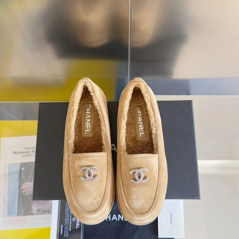 Elegant Chxnxl Leather Shoes 126275