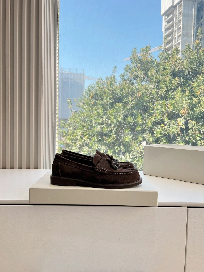 Stylish Brxnxllo Cxcxnelli Leather Shoes 113345