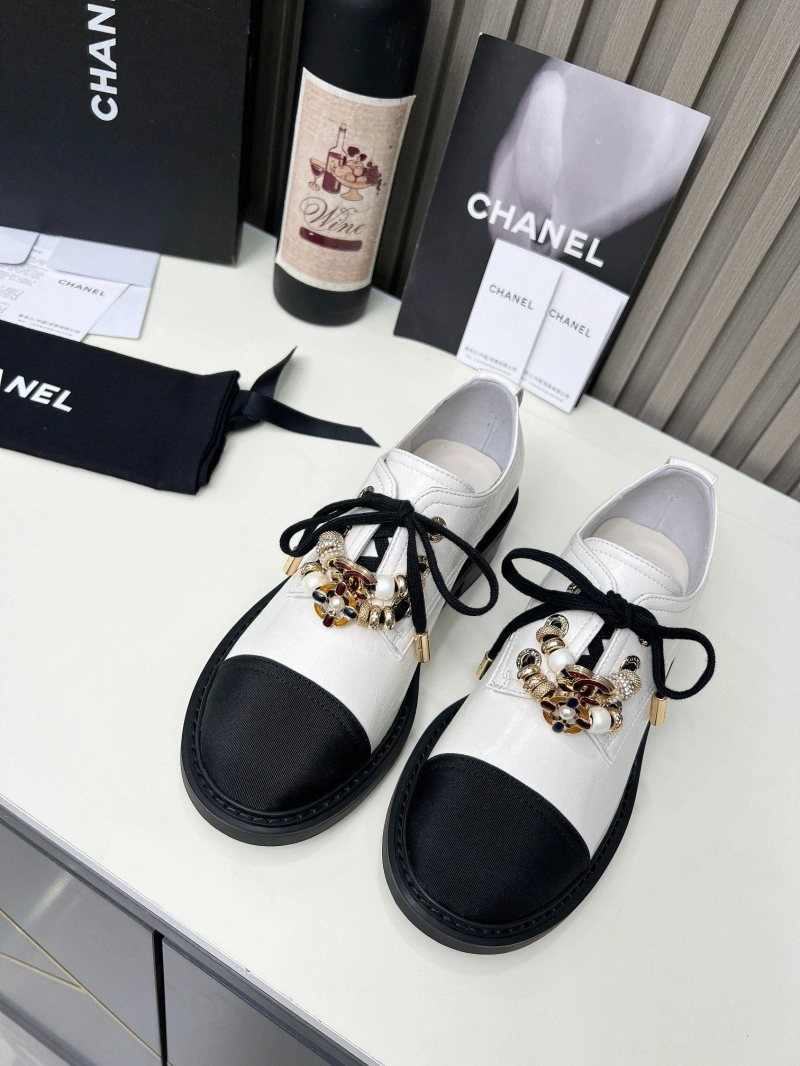 Elegant Chxnxl Leather Shoes 127147