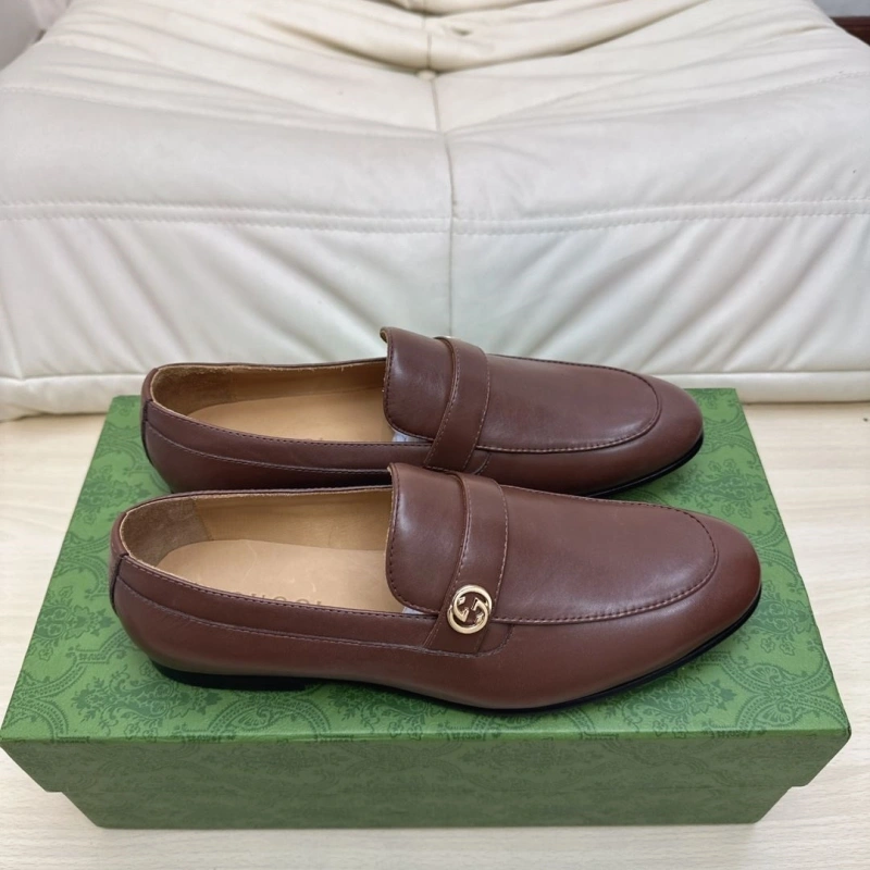 Trendy Gxccx Leather Shoes 165850