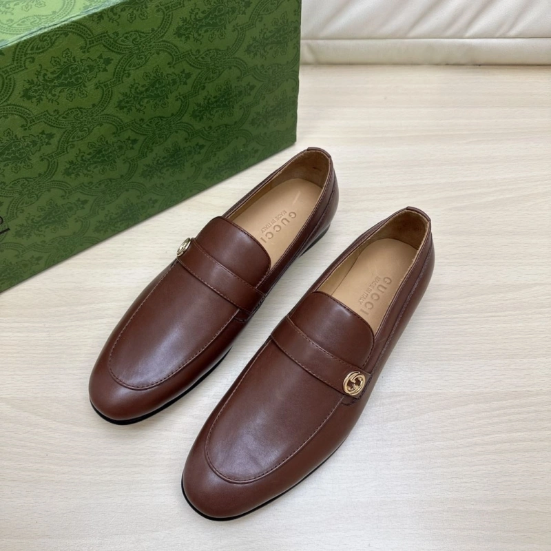 Trendy Gxccx Leather Shoes 165850