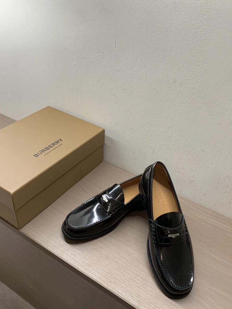 Stylish Bxrbxrry Leather Shoes 115624