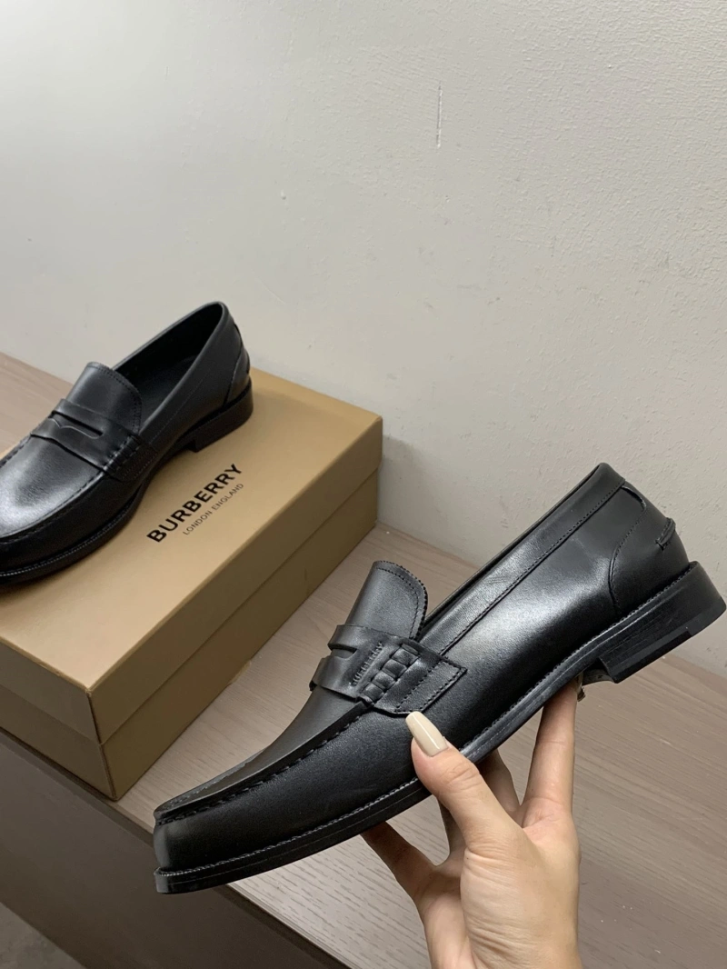 Stylish Bxrbxrry Leather Shoes 115635