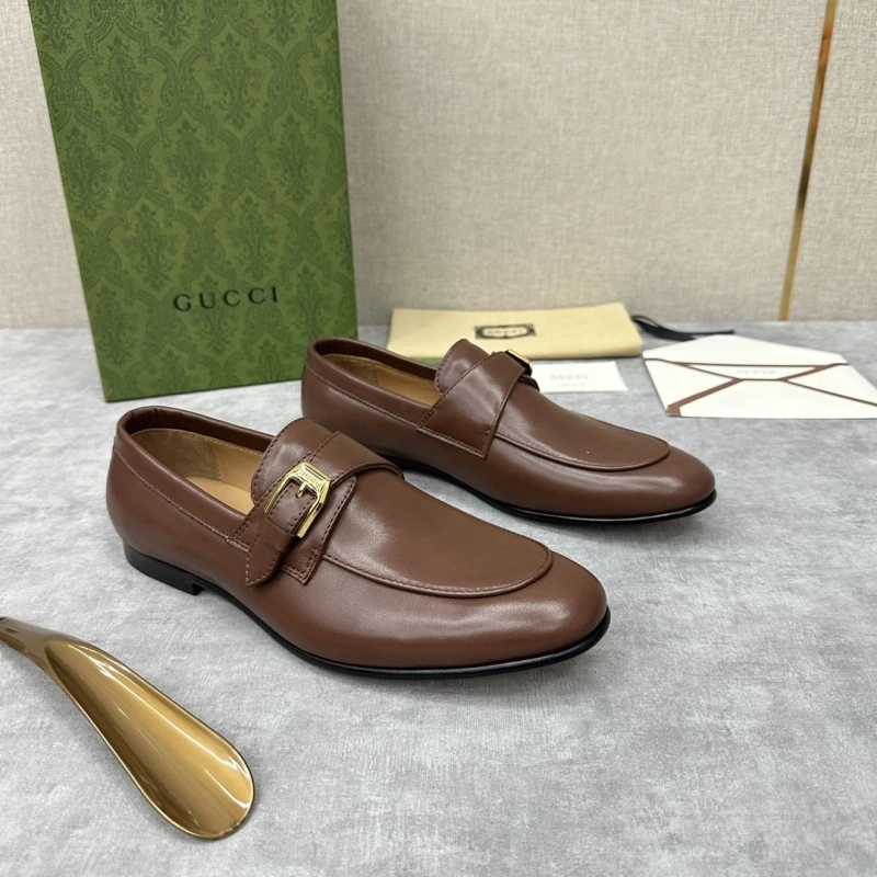 Elegant Gxccx Leather Shoes 165769