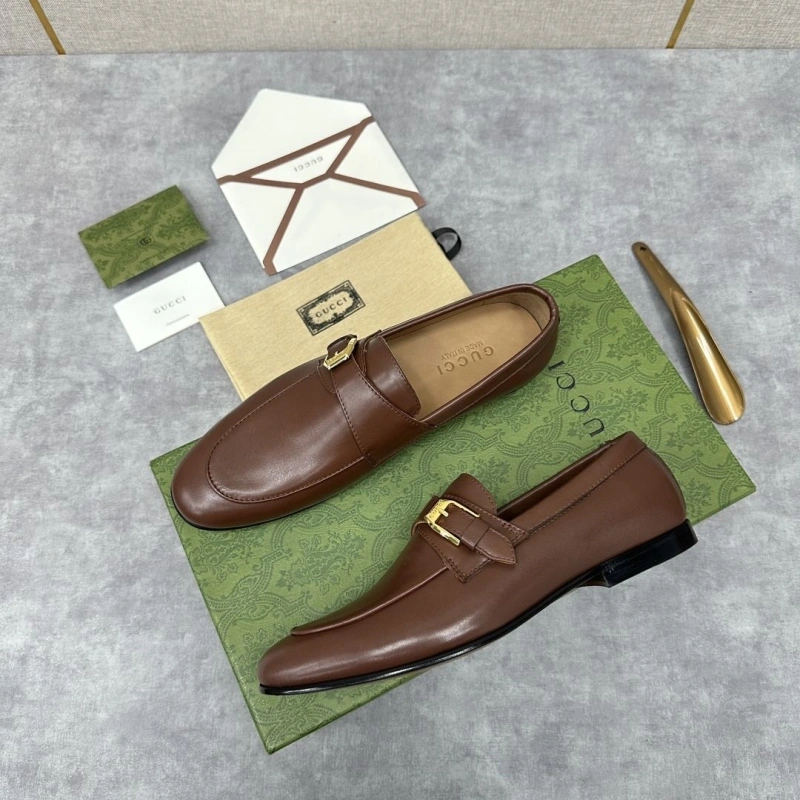 Elegant Gxccx Leather Shoes 165769