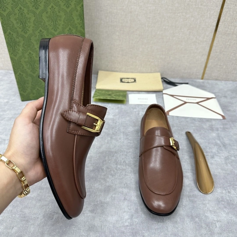 Elegant Gxccx Leather Shoes 165769