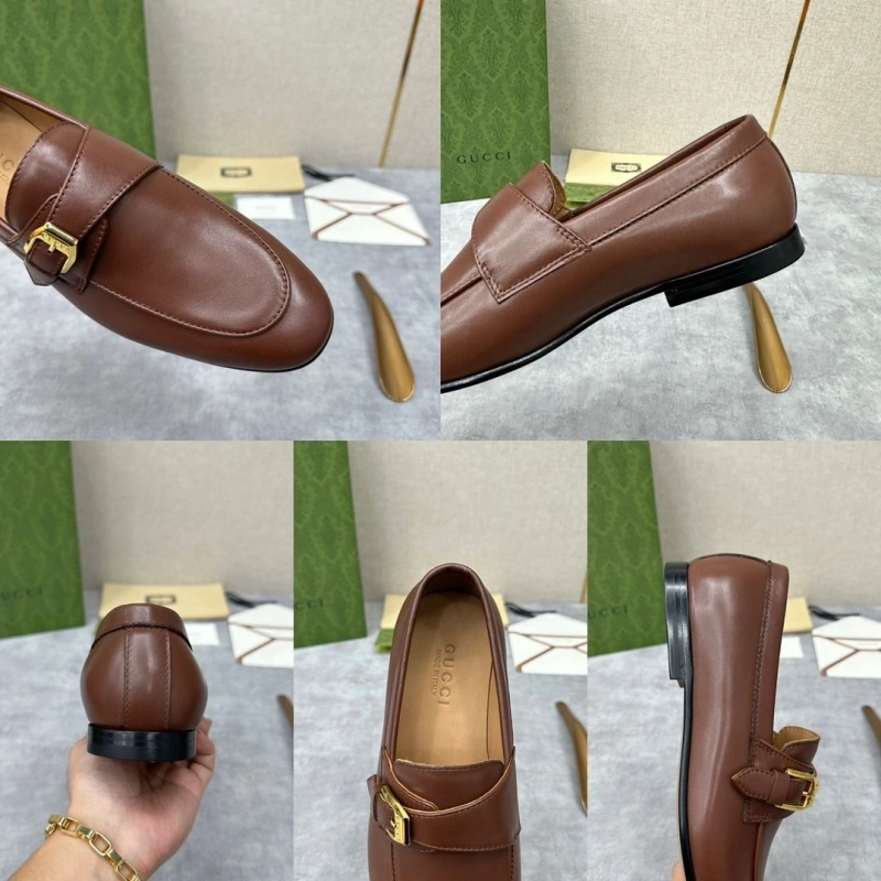 Elegant Gxccx Leather Shoes 165769