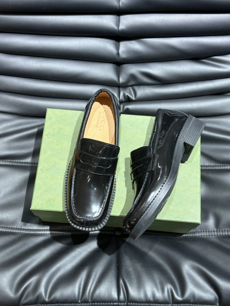 Trendy Gxccx Leather Shoes 165773